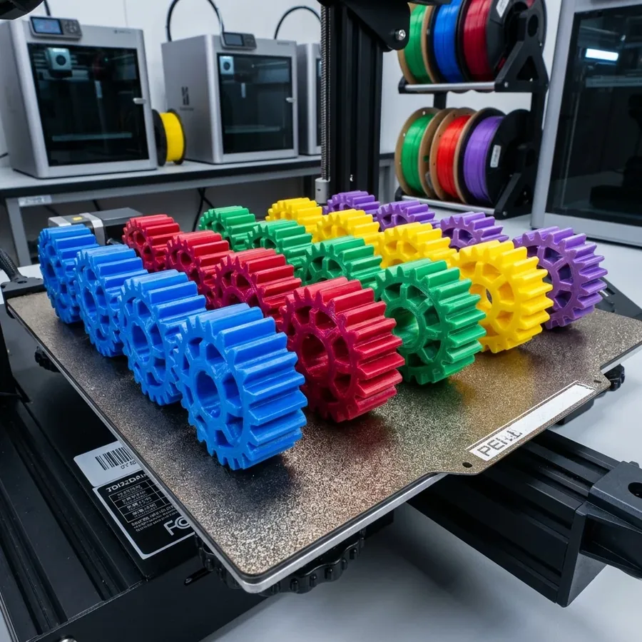 Lote de peças impressas em 3D